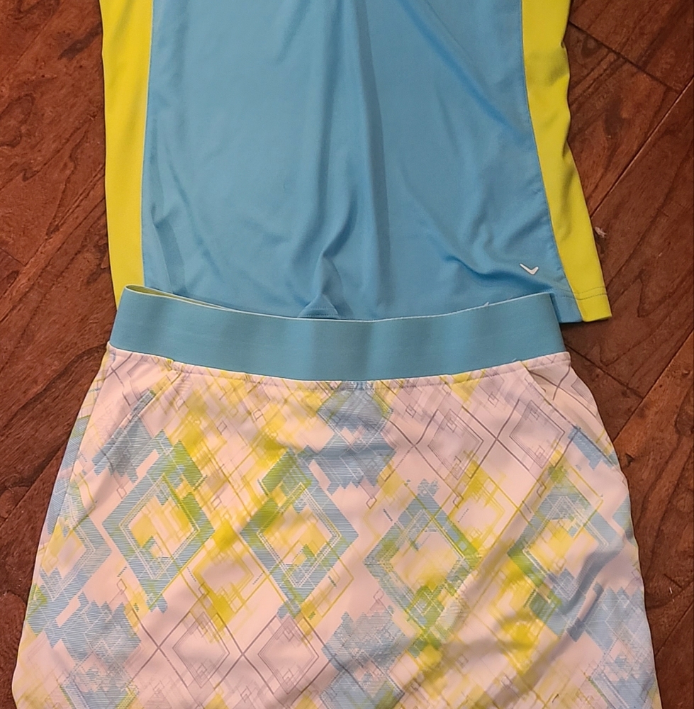 Calloway golf scort and top